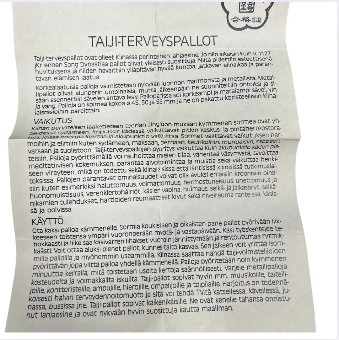 Taiji Terveyspallot - Image 2