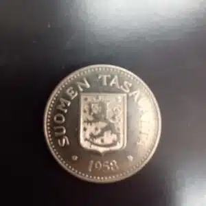 Suomen 200 markan kolikko 1958