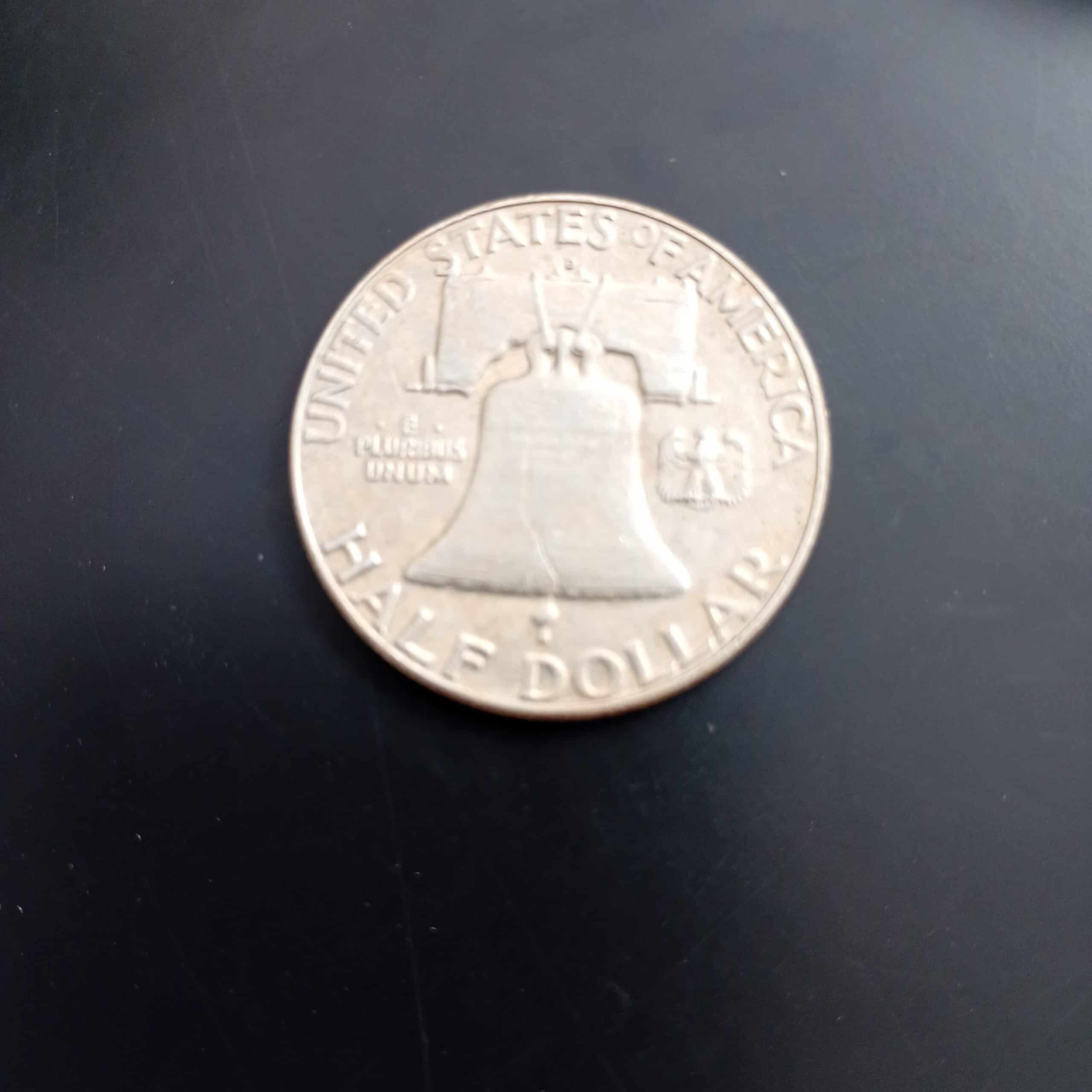 Yhdysvallat Half Dollar 1963 – Benjamin Franklin hopearaha - Image 2