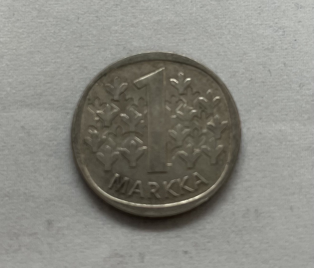 Suomen 1 markka 1966 kolikko leijonakuviolla